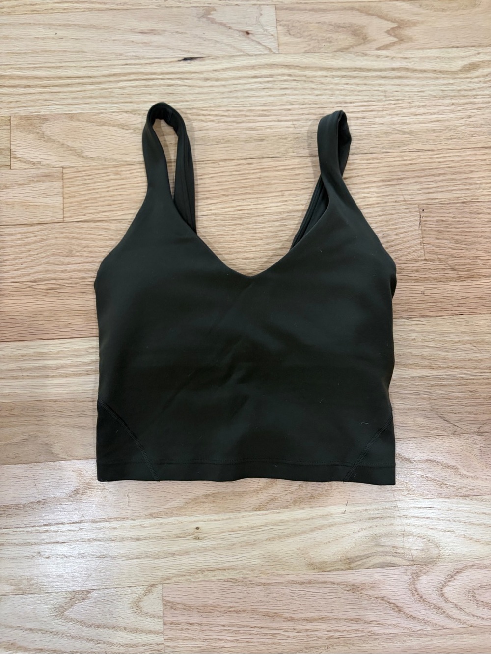lululemon athletica Black V-Neck Bralette Tank